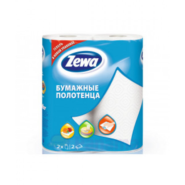 Полотенца бумажные Zewa с рисунком двухслойные Полотенца бумажные Zewa с рисунком двухслойные