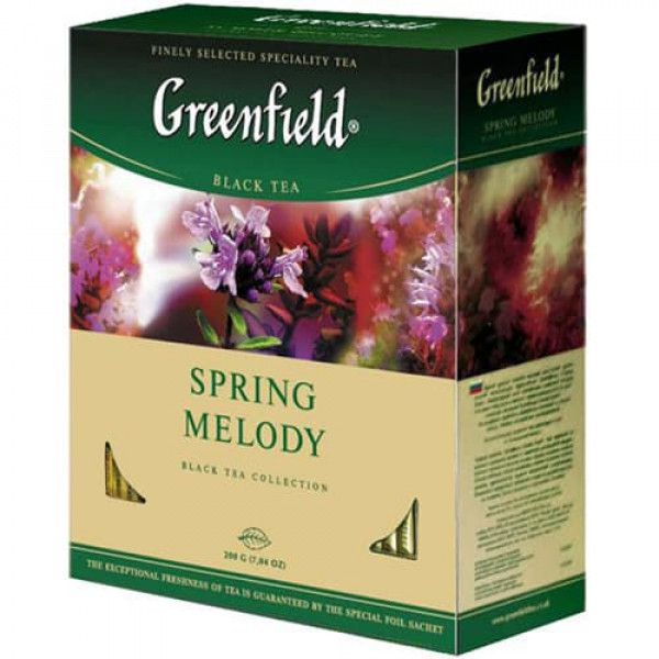 Чай Greenfield Spring Melody 100 пакетиков Чай Greenfield Spring Melody 100 пакетиков