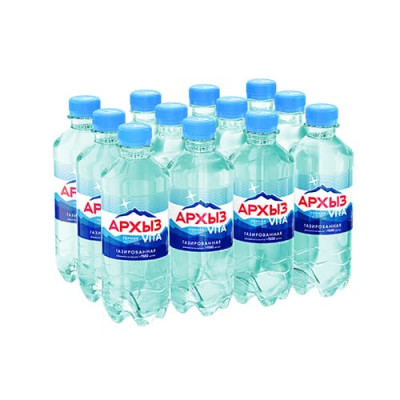 Вода Архыз 0,33 л. газированная 12 бутылок Вода Архыз 0,33 л. газированная 12 бутылок